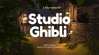 【Ghibli OST 】 It's ☂ ＲＡＩＮＩＮＧ ☂ outside,  Studio Ghibli Piano Music | Relax | Goodnight Ghibli Music