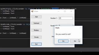 Simple Math Program VB.NET
