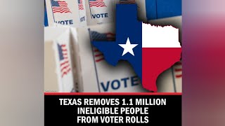 Texas Removes 1.1M Ineligible People From Voter Rolls