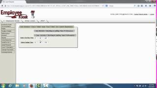 Employee Kiosk - Set Leave Start And End Time Defaults Tutorial