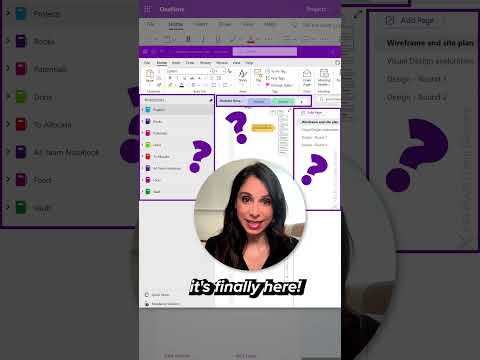 New OneNote feature you should try: vertical tabs #shorts