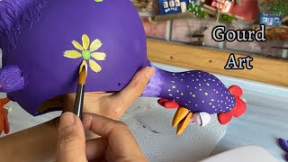 How I Made Gourd Chicken ? - Amazing Gourd Craft Diy Idea