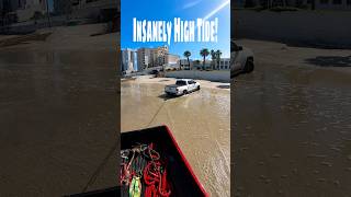 TBT To This SUPER High Tide! #automobile #beach #toyota #tbt #viral
