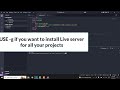 How to Install Live Server in Visual Studio Code Using Node Js | Install Live Server In VS Code