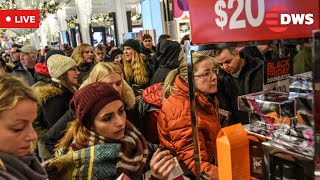 LIVE: INSANE Black Friday Chaos in NYC! Shoppers Storm Stores for Massive Deals | AQ15