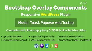 Bootstrap Overlay Components - Responsive WordPress Plugin | Codecanyon Scripts and Snippets