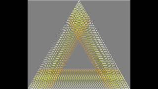 Hitomezashi Stitch Pattern, 60 Degrees, 3 Axes #geometricpatterns