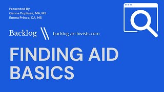 Finding Aid Basics