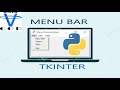 Menu Bar In Tkinter | How To Create Menu Bar In Tkinter | All In One Code