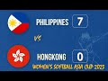 Philippines (RP Blu Girls) vs Hong Kong | Full Game | Women's Softball Asia Cup 2023 | 04/02/2023