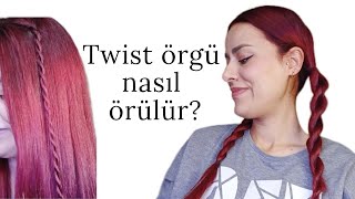 En basit haliyle twist örgü nasıl örülür? 💖