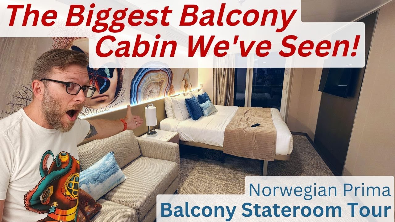 Norwegian Prima Balcony Stateroom Tour & Review - YouTube