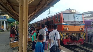 ขบวน 168 กันตัง - กรุงเทพ จอดที่สถานีสุราษฎร์ธานี | Rapid Train No. 168