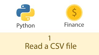 python financial analysis - read a CSV file