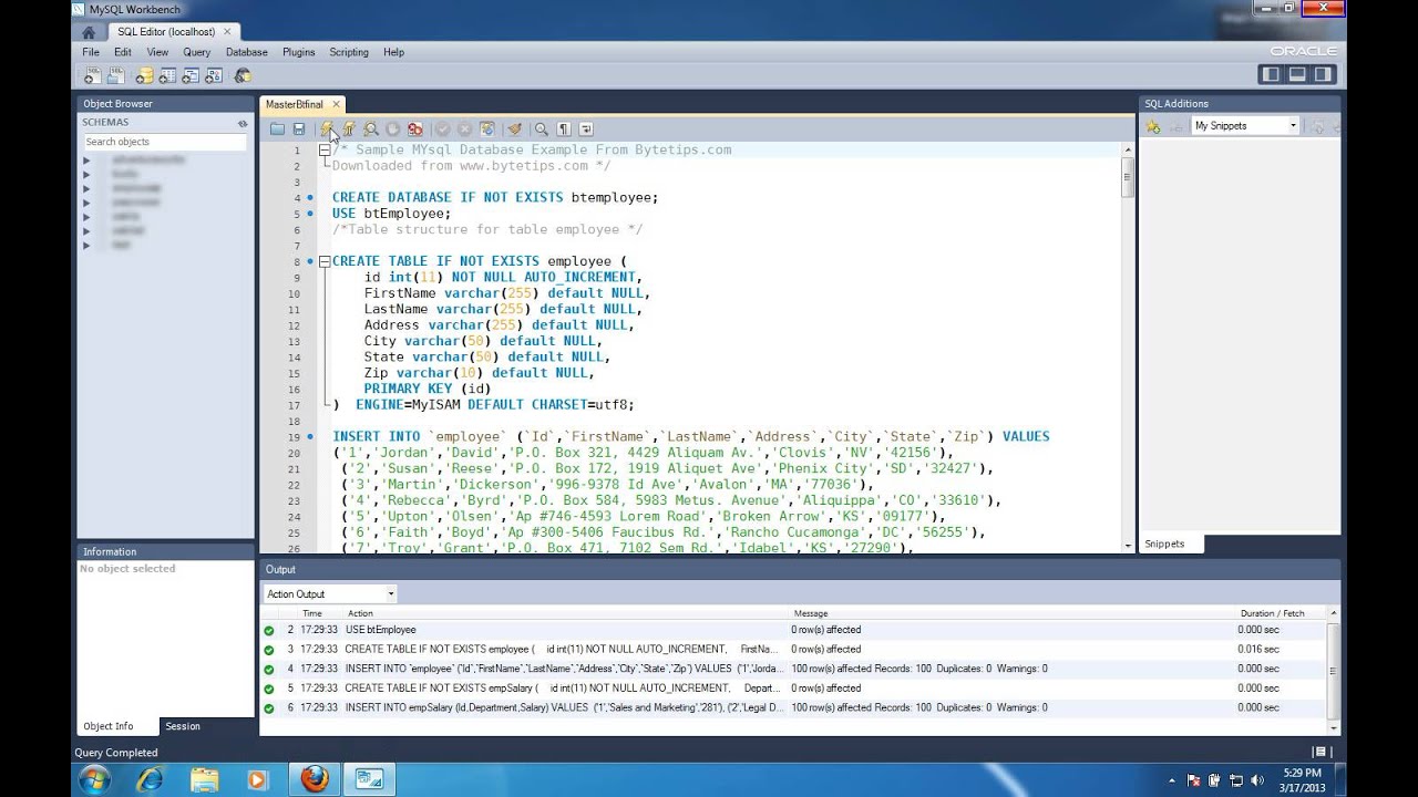 Mysql Load Sample Database Workbench Lokasinstorage