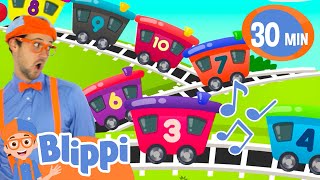 Counting Trains Song | BLIPPI Kids Songs | Educational Songs For Kids