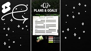 ✨ Productive ✨ Quarterly Planning in a Bullet Journal #shorts