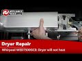 Whirlpool Dryer Repair - Will Not Heat - Heating Element