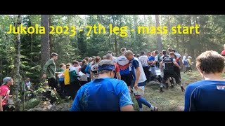 Jukola 2023 - 7th leg - 2nd mass start - 1st control carnage