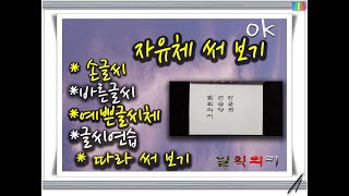 일획의미 연습장 한글편 기본이 되는 세로획 가로획 필법