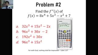 2nd Derivative + Radius of Curvature Calculator Techniques | Engineering Board exam | Yu Jei Abat