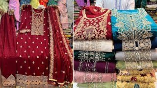 স্পেশাল অফারে লাক্সারি কাজের থ্রিপিস || Luxury 3pc collection 2022 at craziest offer #shopping_guide