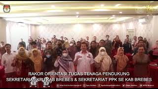 Rakor Orientasi Tugas Tenaga Pendukung Sekretariat KPU Kab. Brebes dan Sekretariat PPK #kpubrebes