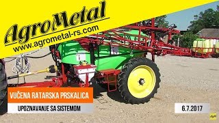 AgroMetal - Vučena ratarska prskalica AgM 2000V 15HN - Upoznavanje sa sistemom