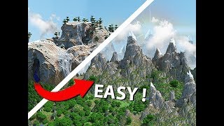 Easy Trick To Making EPIC Minecraft Landscape!