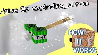 ECO Friendly EXPLODING Arrows | How It Works | Minecraft Command Block Tutorials