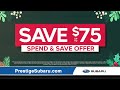 Prestige Subaru | Holiday Service Specials