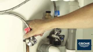 Instalare baterie bucatarie cu filtru apa GROHE Blue2