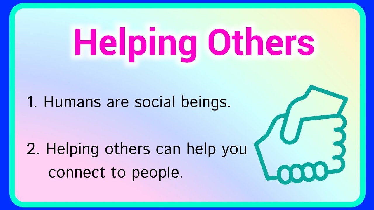 10 Lines On Helping Others, Few Sentences About Helping Others, Ashwin ...