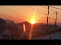 ウェザーリポート動画1024@宮崎県日向市 17 18 赤い夕日