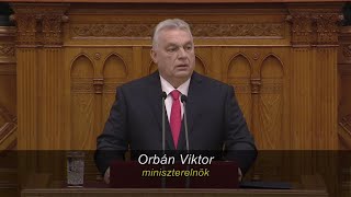 Orbán Viktor napirend előtti felszólalása