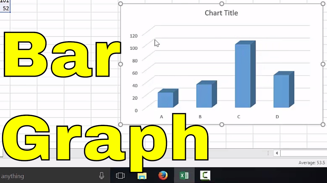 How To Make A Bar Graph In Excel-Tutorial - YouTube