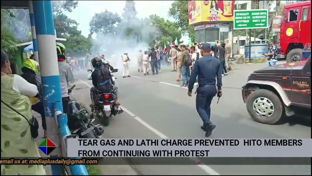 TEAR GAS AND LATHI CHARGE PREVENTED HITO MEMBERS FROM CONTINUING WITH ...