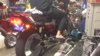 Cb1100f dyno run Yoshimura replica custom exhaust no baffle