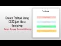 Tooltips Using HTML and CSS - Creating Design Tutorial