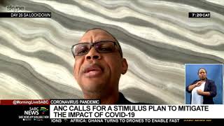 Coronavirus pandemic | ANC calls for a stimulus plan to mitigate the impact of COVID-19