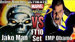 Jako Man VS EMP Obama FT10 Set (UMVC3 Online Matches Ep.240)