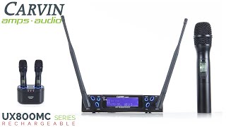 Carvin Audio UX800MC WIRELESS MICROPHONE SYSTEM TRUE DIVERSITY