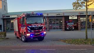 Uitruk brandweer Nijkerk 071131 + 071151 voor schoorsteenbrand in Nijkerk