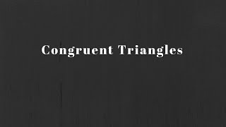 Math 20-2: Congruent Triangles