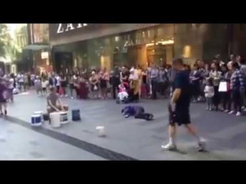 Drummer gets interrupted in a mean way Drummer gets interrupted in a mean way
