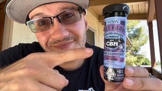 Kiva Lost Farm Black Raspberry CBN Gummies Review Ft. Northern Lights Live Resin in California