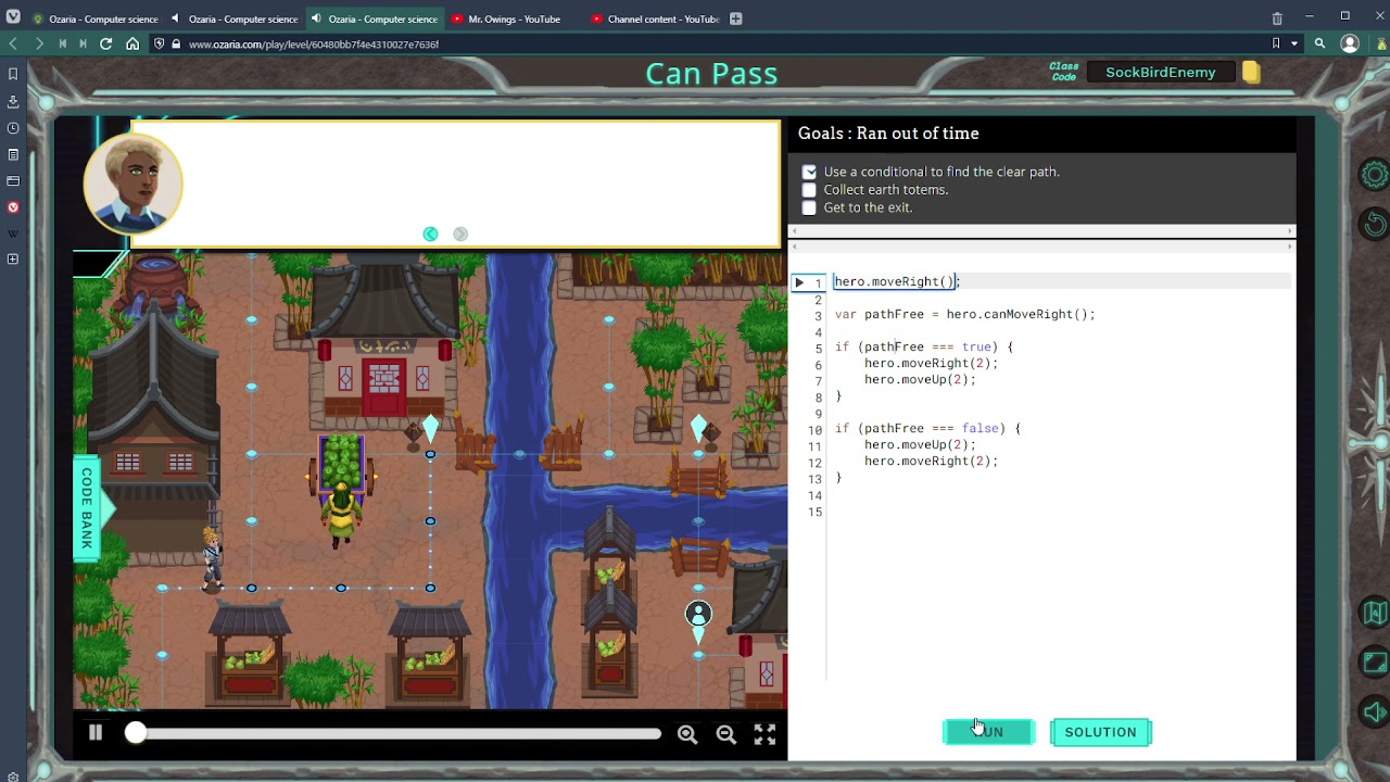Ozaria Javascript Chapter 2 Module 4 Can Pass Youtube