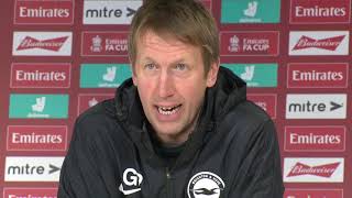 Brighton v Blackpool - Graham Potter - Pre-Match Press Conference