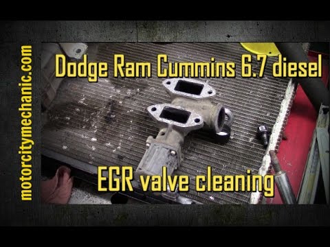 Dodge Cummins 6.7 EGR cleaning Dodge Cummins 6.7 EGR cleaning