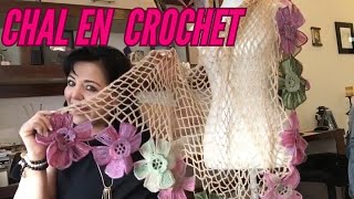 CÓMO TEJER UN CHAL DE FLORES EN GANCHO O CROCHET 🌺 🌺  Fácil y Rápido | Yo Tejo con LAURA CEPEDA